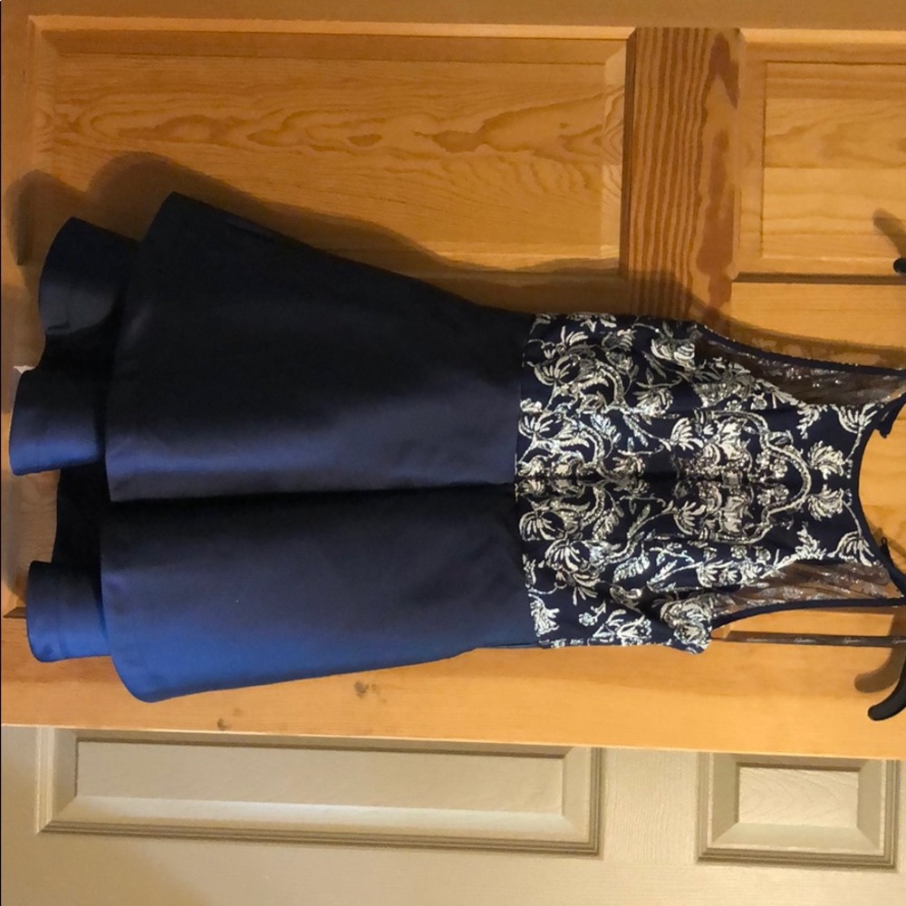 navy blue homecoming dress